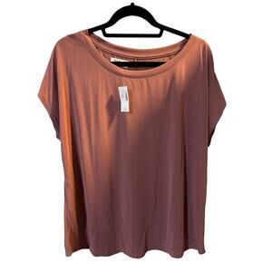 NWT Maurices Womens Plus Size 1X Mauve 24/7 Top Casual Everyday